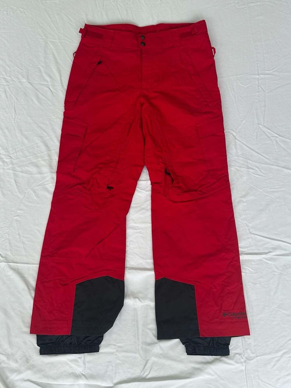 Columbia Titanium Ski Cargo Pants Red